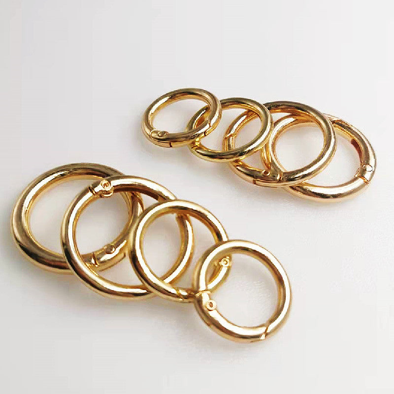 Zinc Alloy Spring Coil Open Ring Keychain