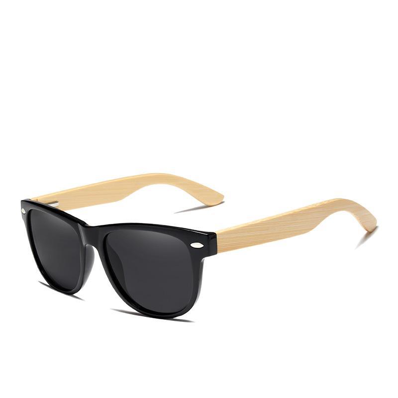 Handcrafted Bamboo Polarized Sunglasses Unisex Retro Eyewear