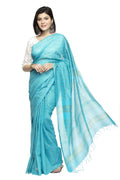 Firozi Bhagalpuri Saree with matching blouse piece, elegant ethnic wear for party and casual occasions