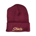 Texas State Bobcats embroidered cuffed beanie in a winter style by Last Stand Hats