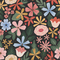 Macarena Bohemian Floral Wallpaper in Vibrant Multicolored Tones
