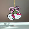 Kitty Cherries Charm - Tumbler Handle Charm