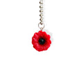 RED POPPY Charm - Tumbler Handle Charm