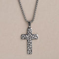 Geometric Cross Necklace