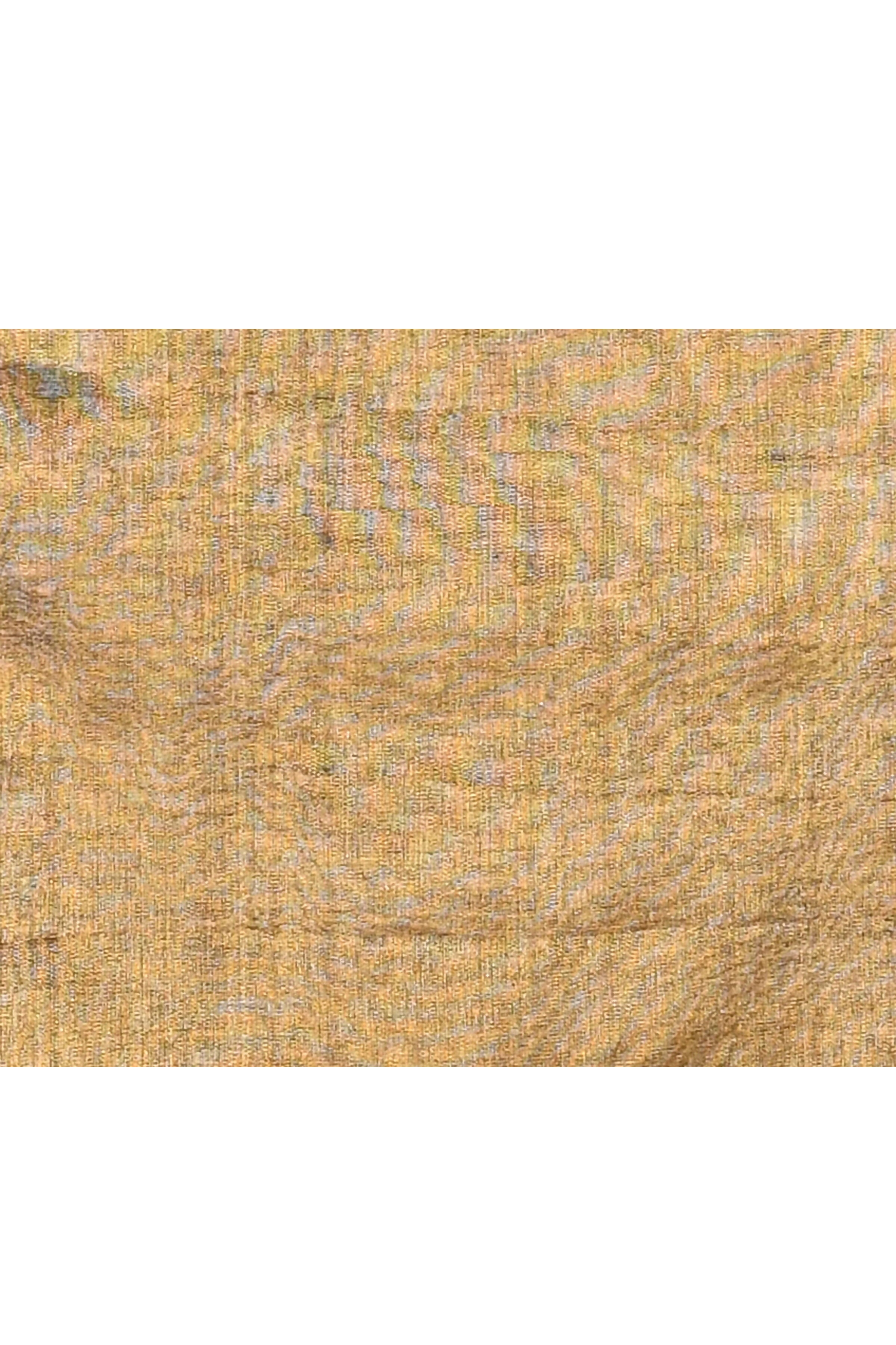 Gold Dual Tone Organic Tissue Saree with Matching Blouse Piece