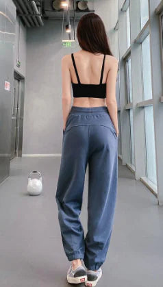 Women's Loose Print Sweatpants and Hoodie Set