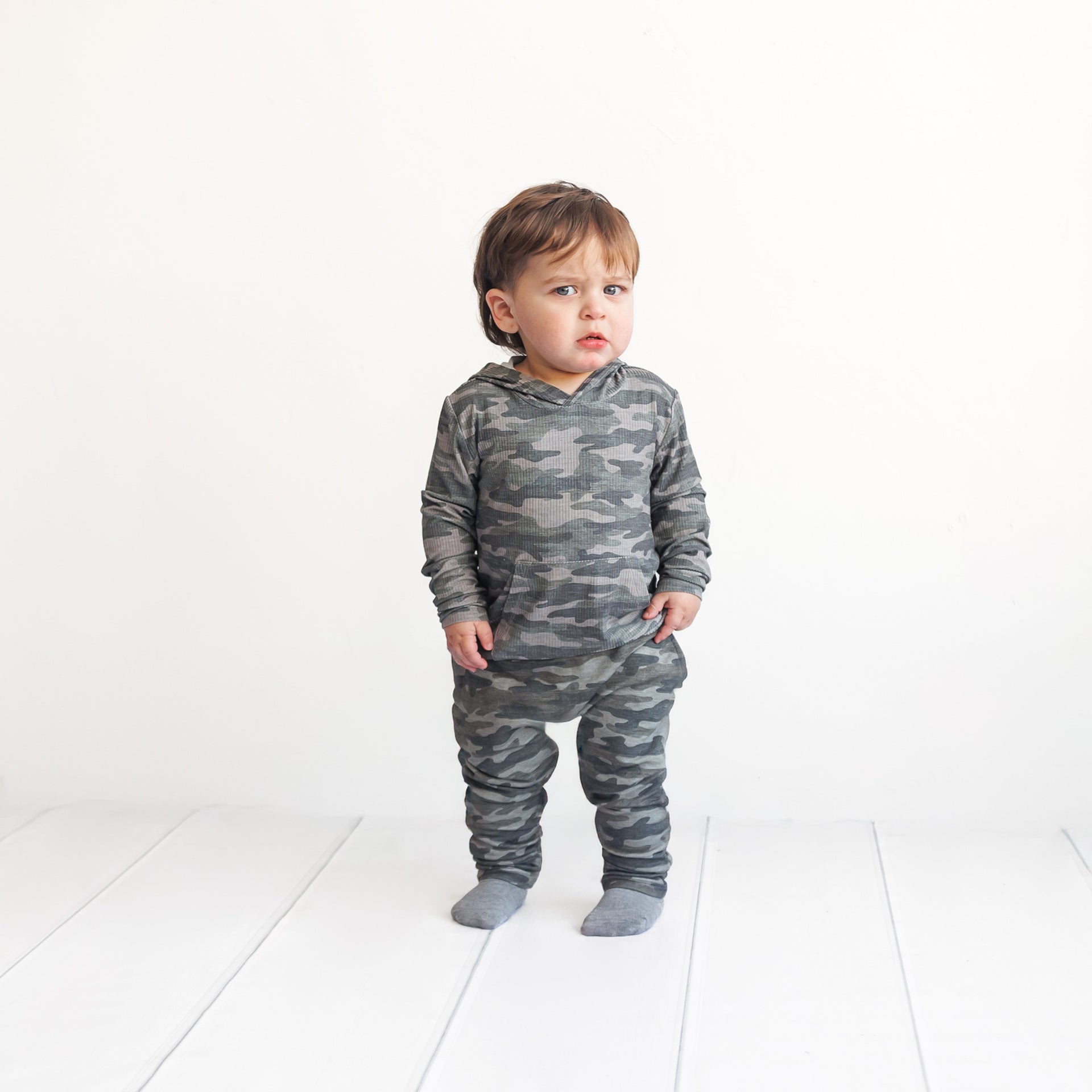 LONG SLEEVE HOODIE- Chris Camo