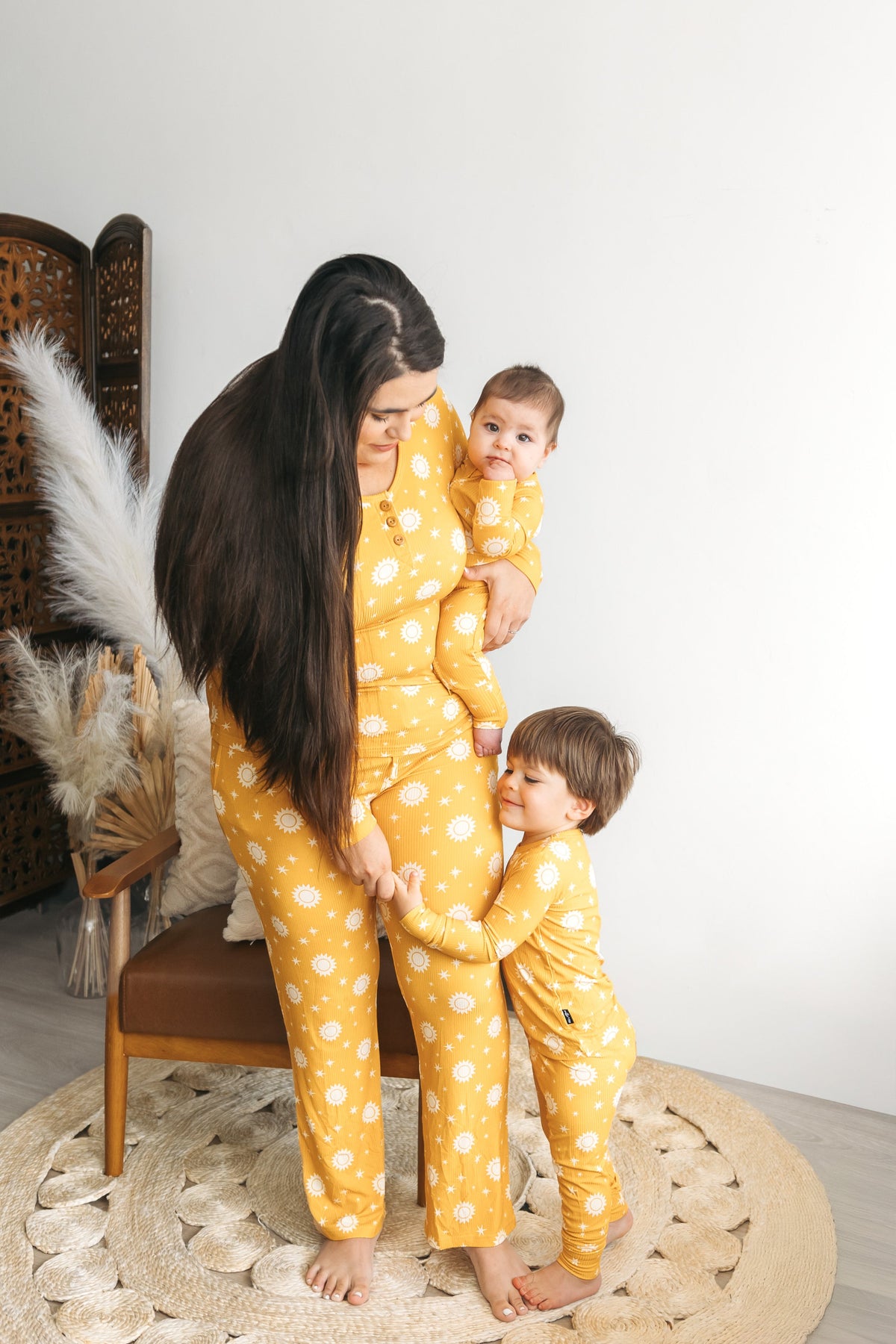 Womens Sunshine Ribbed Pajama Set Bamboo Viscose - Image 6