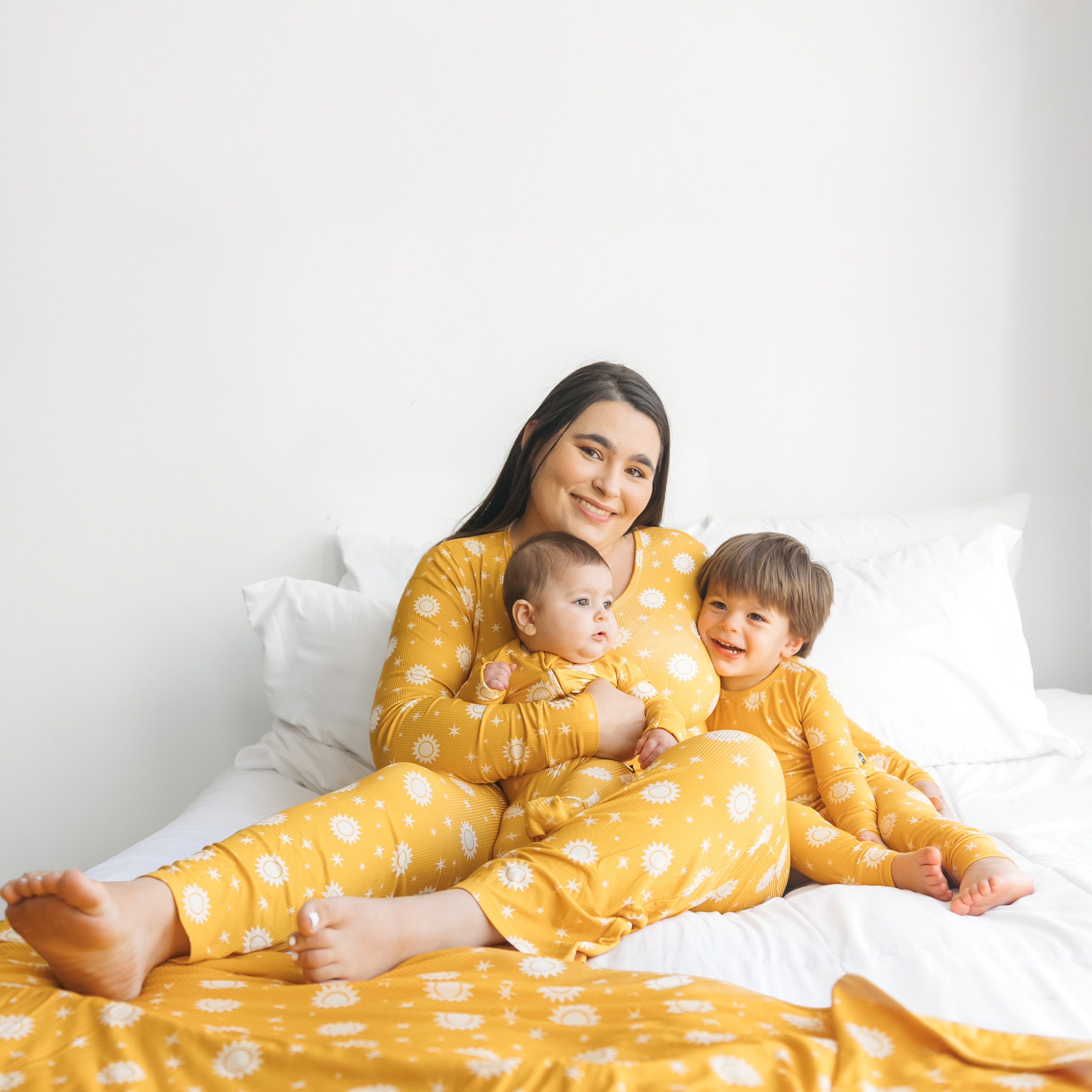 Womens Sunshine Ribbed Pajama Set Bamboo Viscose - Image 3