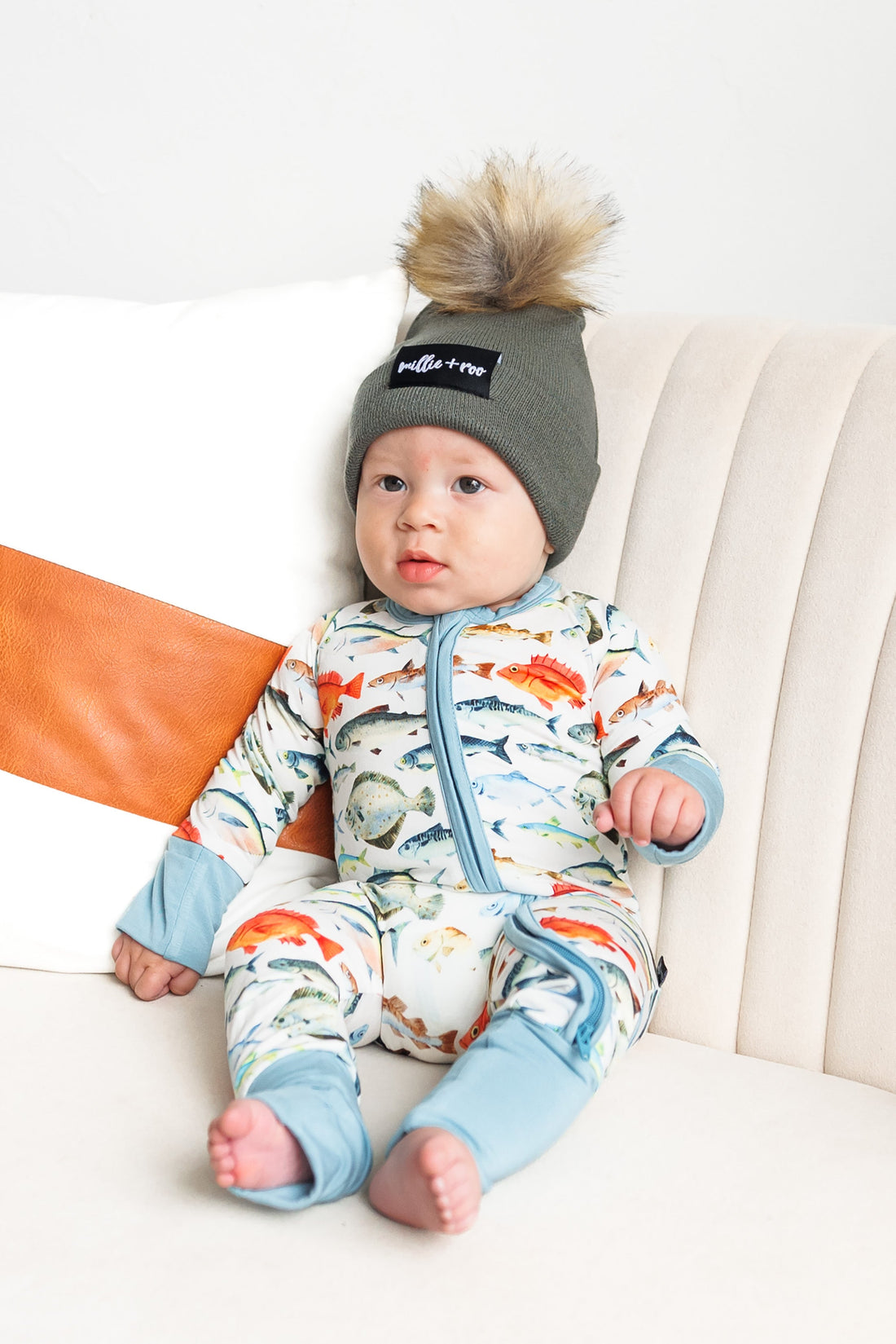 BAMBOO CUFF BEANIE- Sage