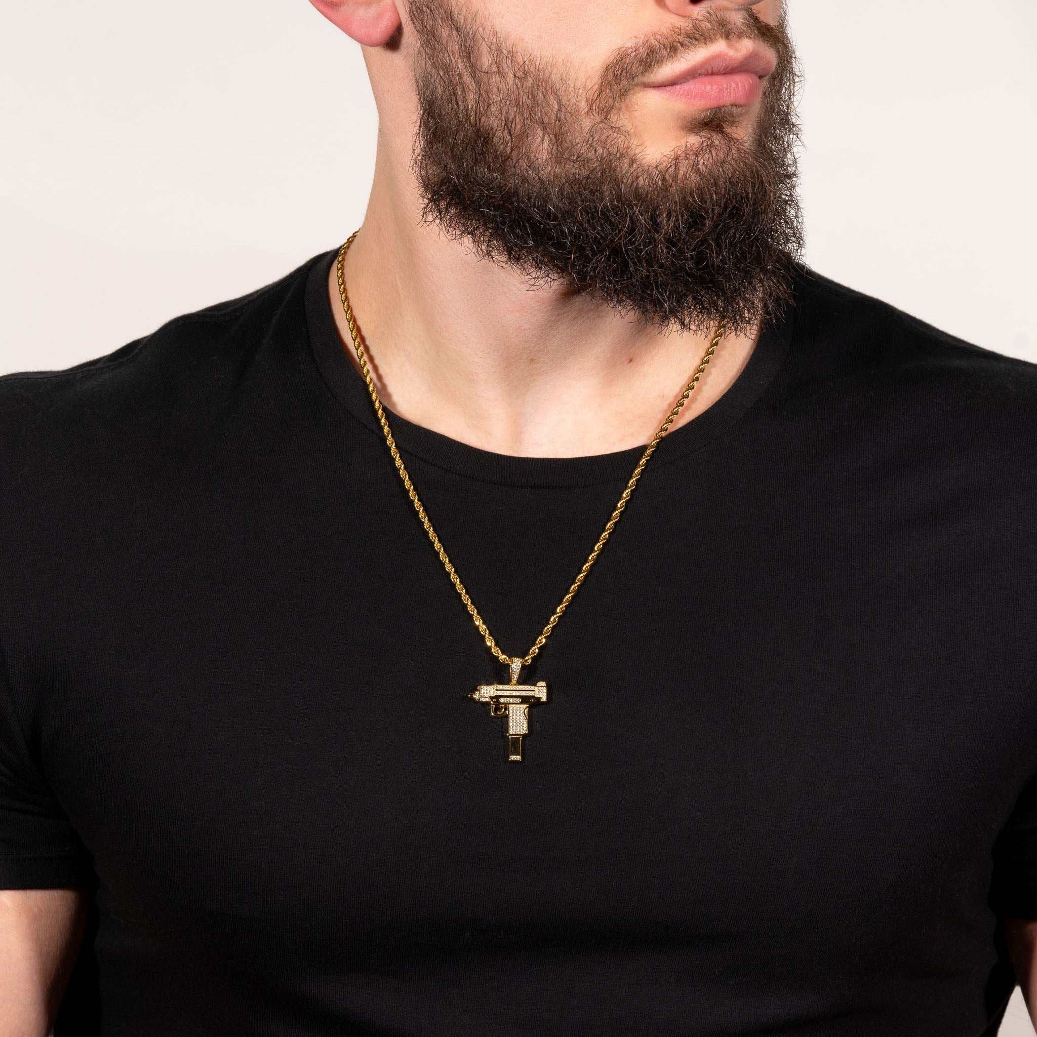 Uzi Pendant 925 Sterling Silver