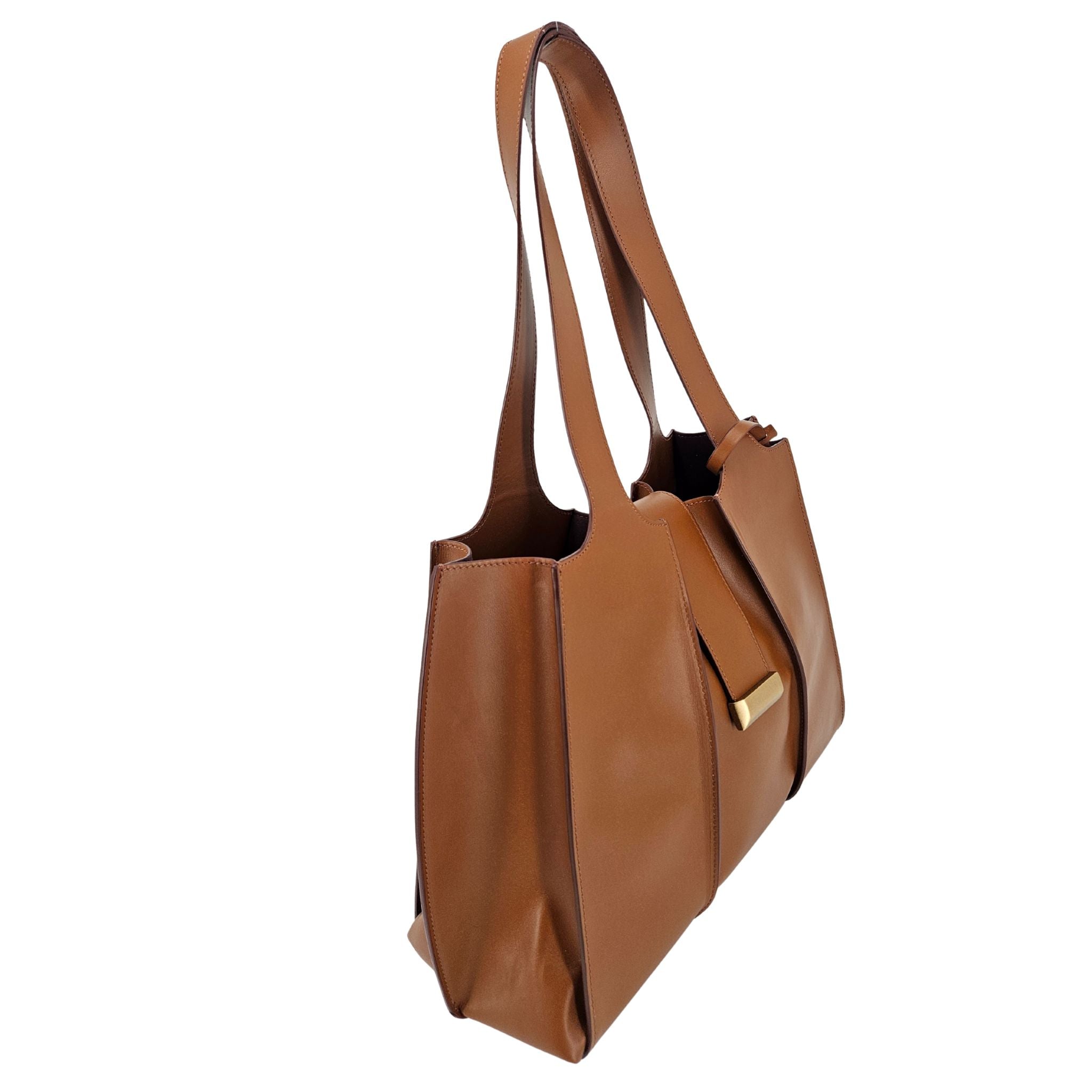 Eloise Mid Brown Leather Shoulder Bag