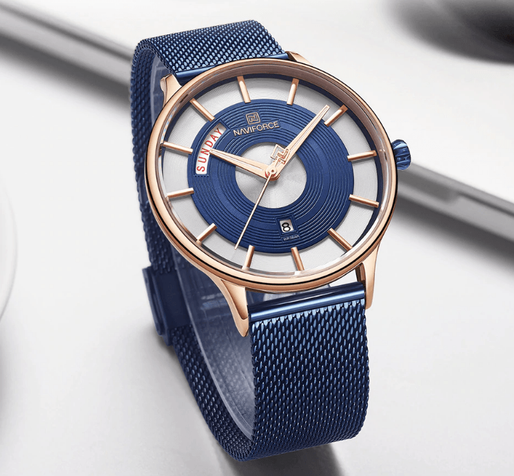Minimalist Stainless Steel Analog Quartz Watch for Men