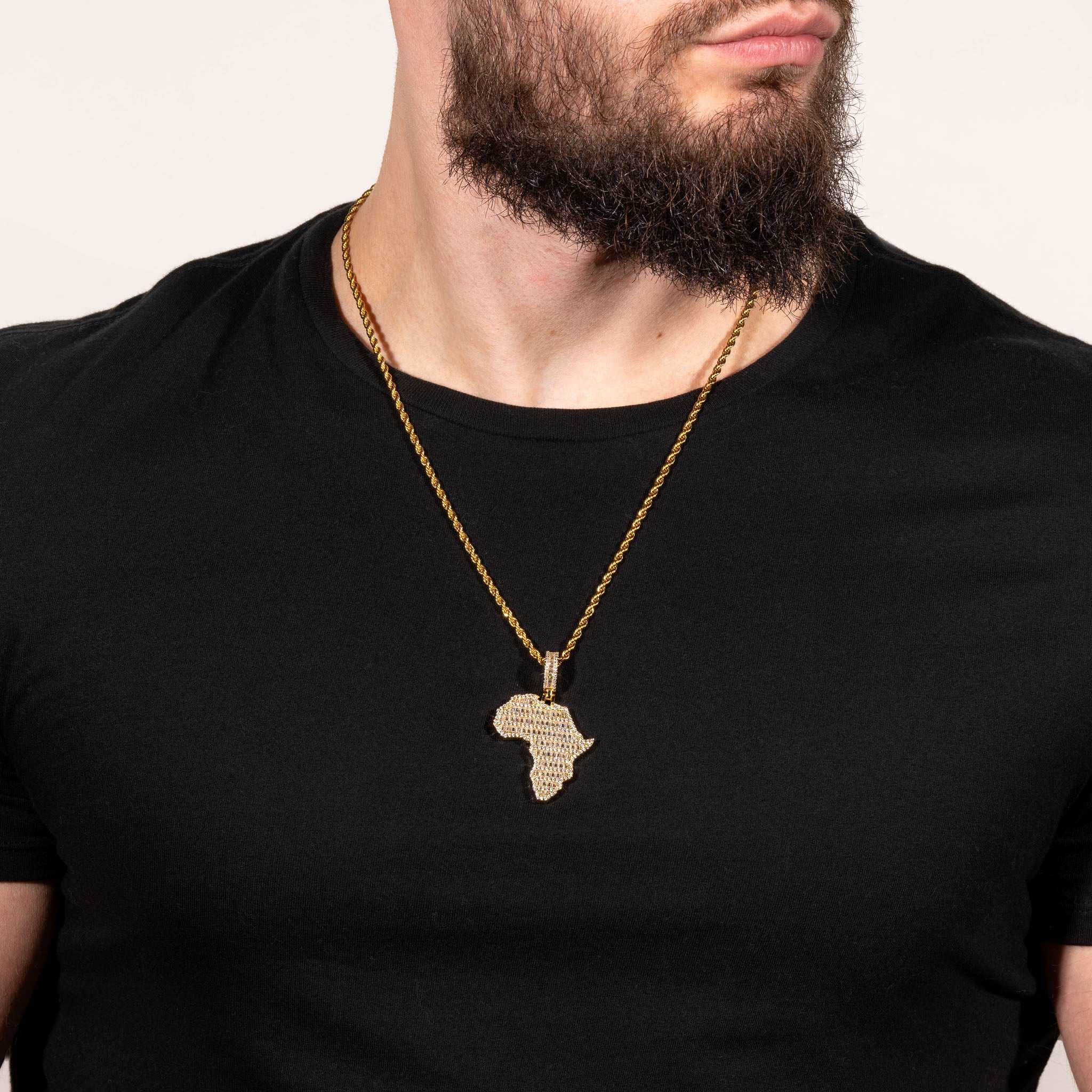 Africa Pendant 925 Sterling Silver