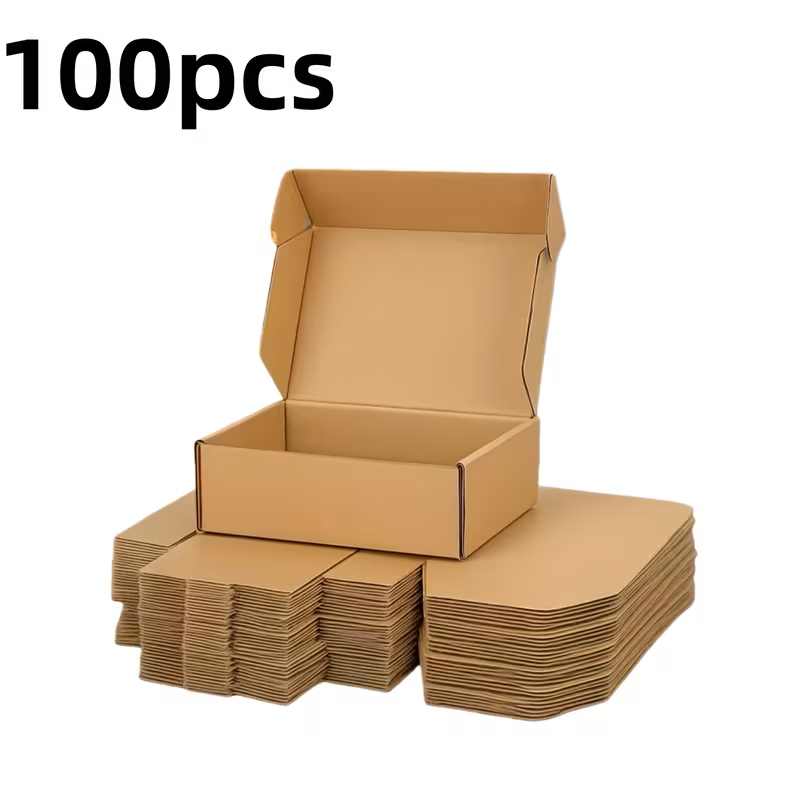 Durable 3-Layer Corrugated Shipping Boxes - 9x5x4 Inch Bulk Pack