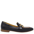 Flat Loafer Blk/Tan