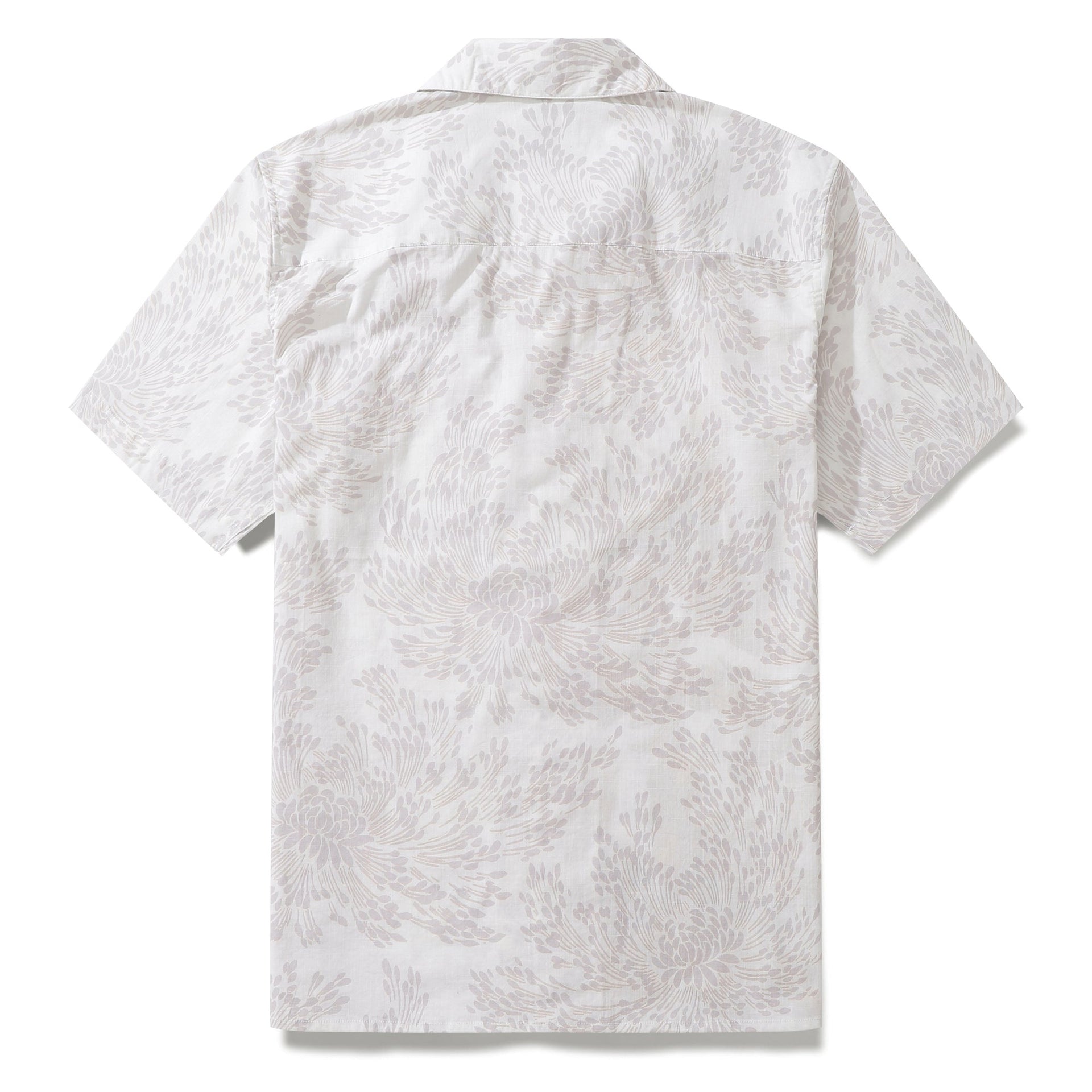 Men's Floral Hawaiian Shirt, Resort-Wear Camp Collar Cotton