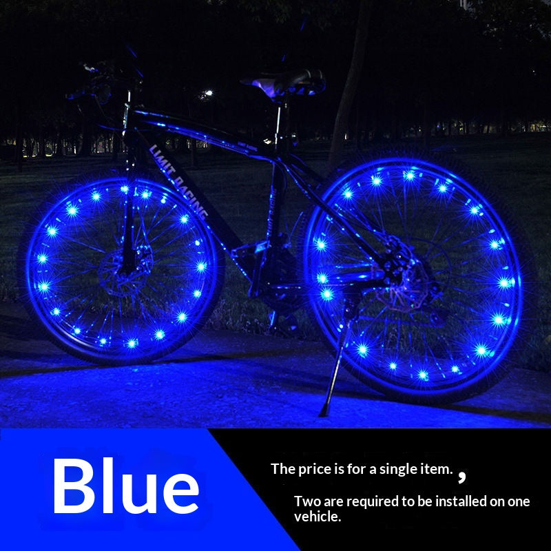 20 LED Waterproof Bike Wheel Spoke Lights for Night Visibility
