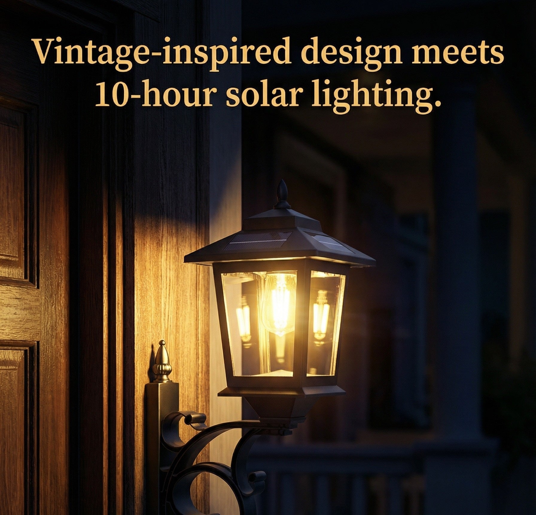 Solar Lamp Post with Flower Pot - Traditional Outdoor Garden Light