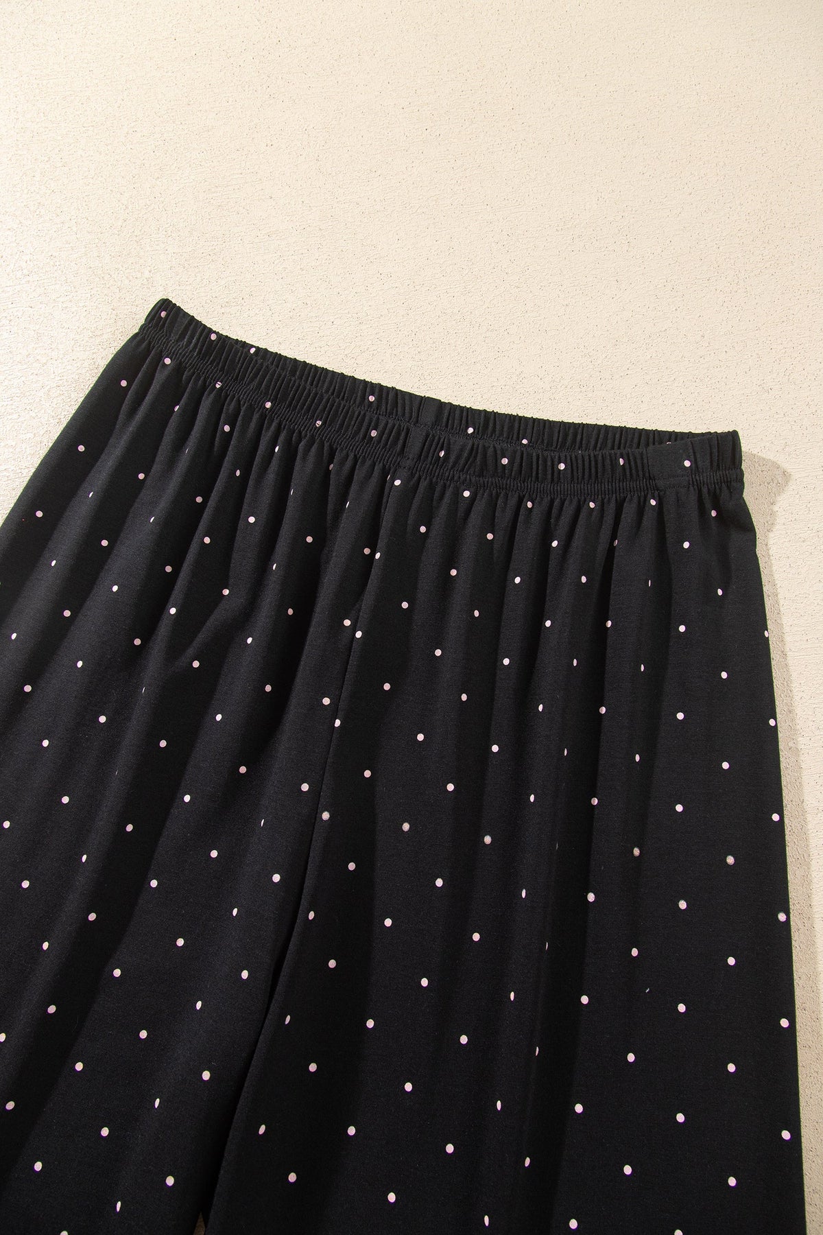 Polka Dot Long Sleeve Shirt & Pants Pajama Set