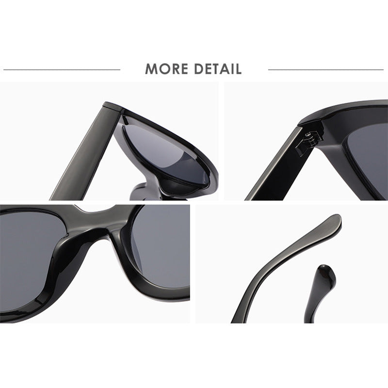 Oversized Large Rim Sunglasses for Women Minimalist Fashion Shades