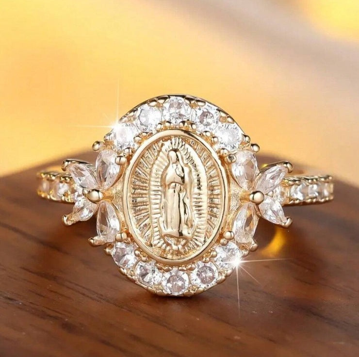 Cross-Border Hot-Selling Bohemian Retro Zircon-Inlaid Rings, European And American Women's Engagement Rings, Factory Direct Sales