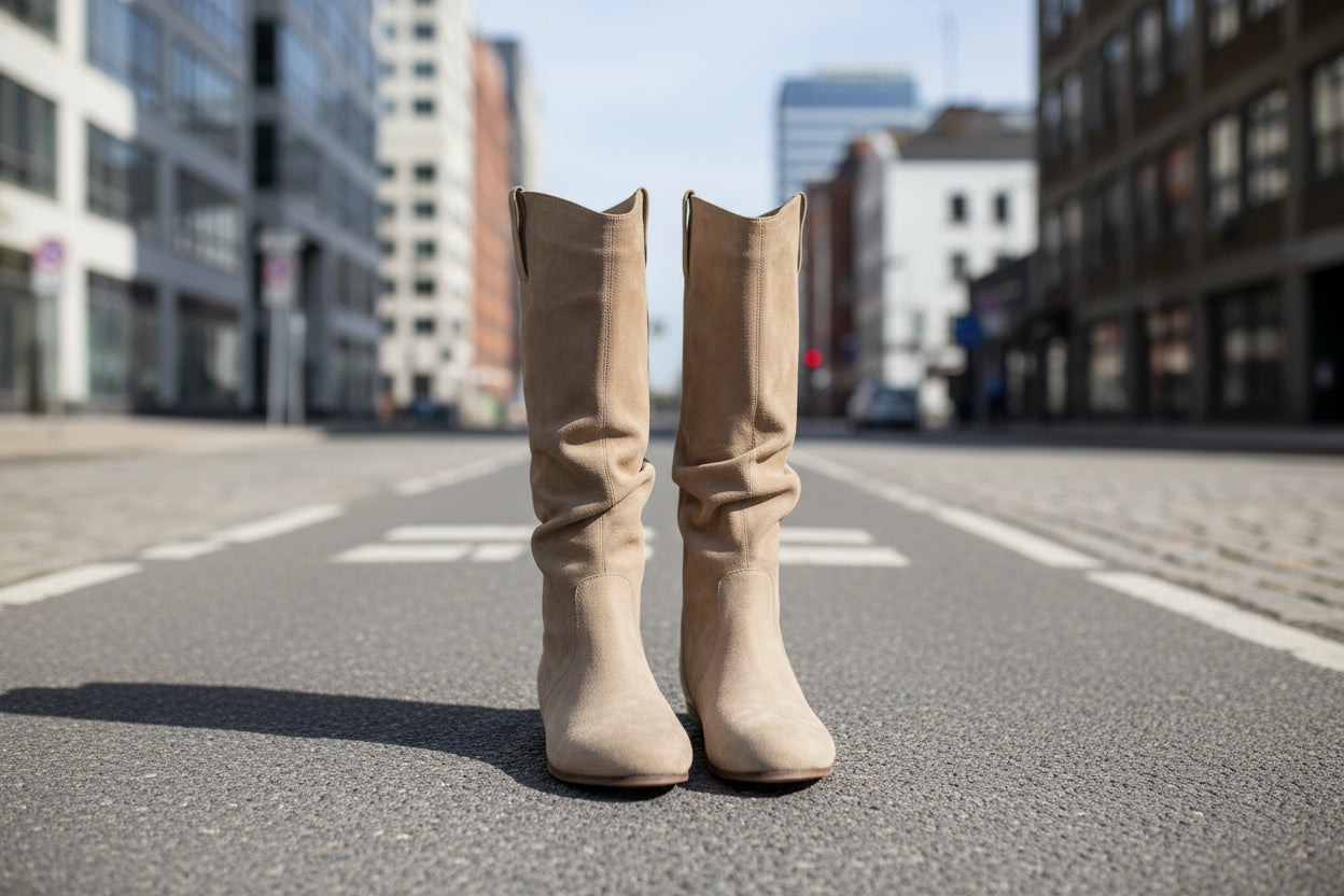 🖤 Creeper Knight Flat Heel Cowboy Boots for Women