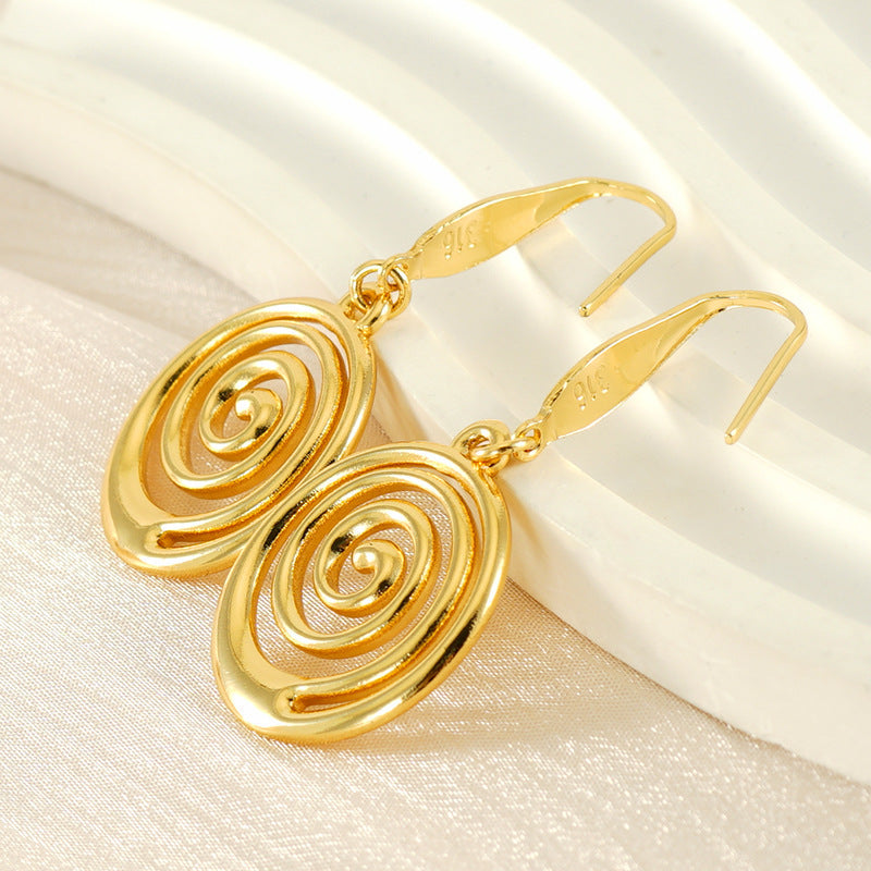 Niche Mosquito Coil Holder Stainless Steel Earrings