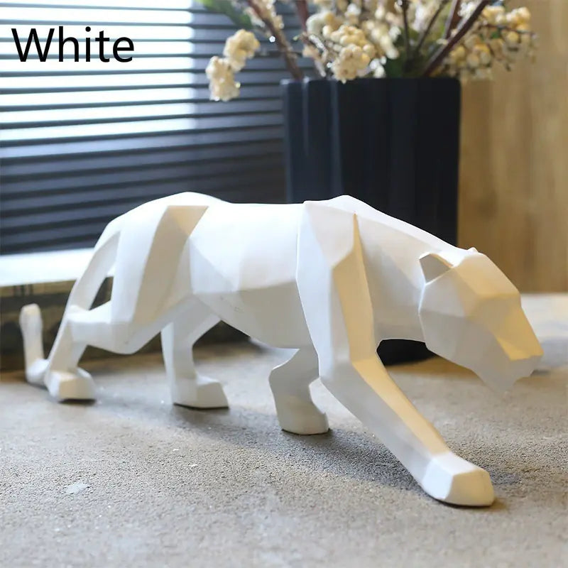 Nordic Style Furniture Decor - Origami Resin Leopard