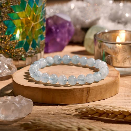8mm Natural Stone Bead Bracelet – Handcrafted Gemstone Jewelry