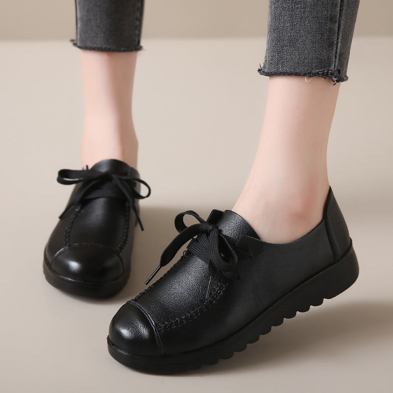 Women's Comfortable Flat Work Shoes with Soft Sole and Anti-Slip
