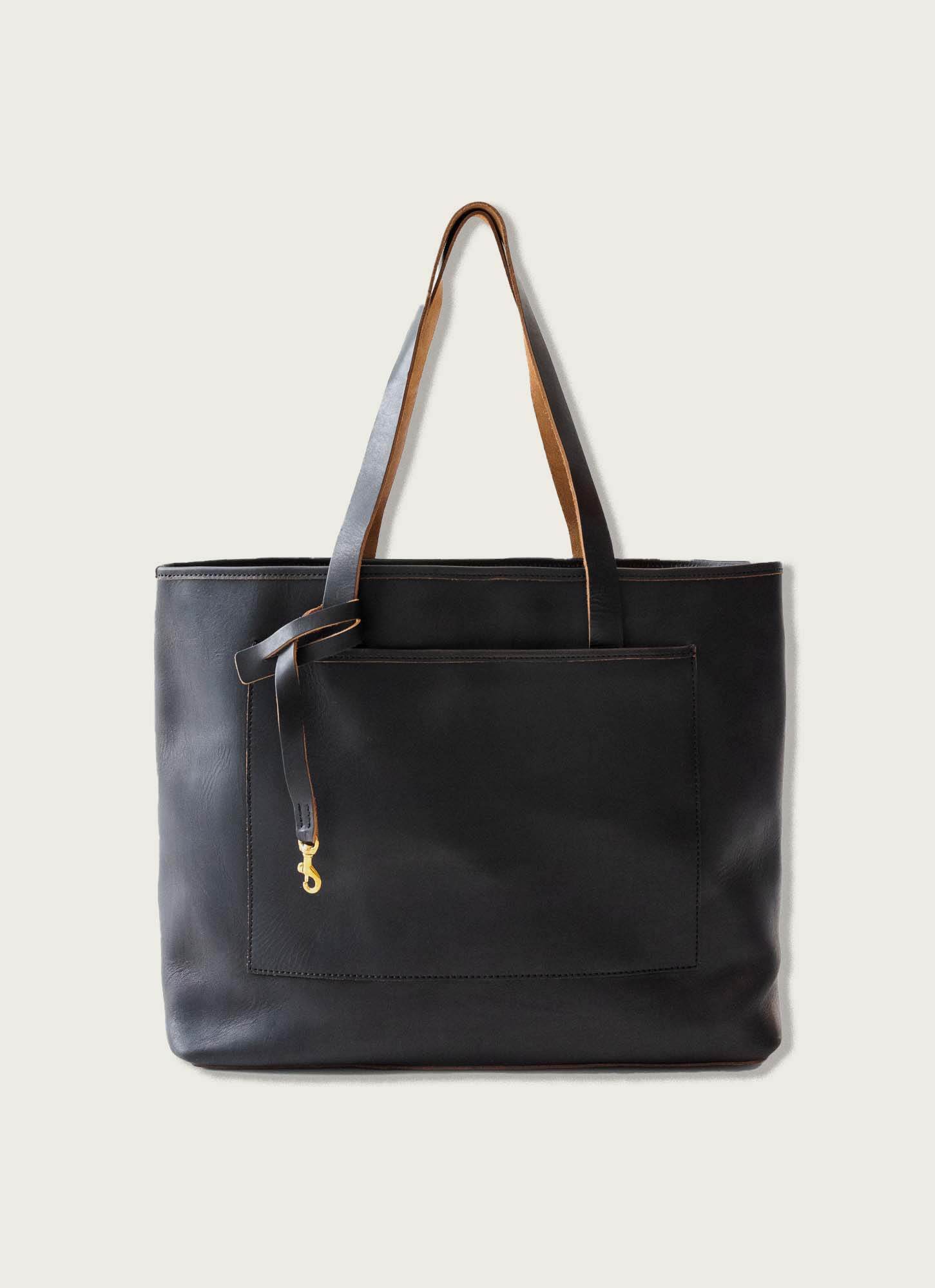 Oversized Leather Tote Bag for Work or Travel