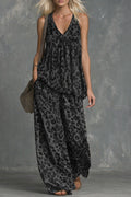 Women’s Leopard Print Sleeveless Tank Top and Wide-Leg Chiffon Pants Set - Image 6