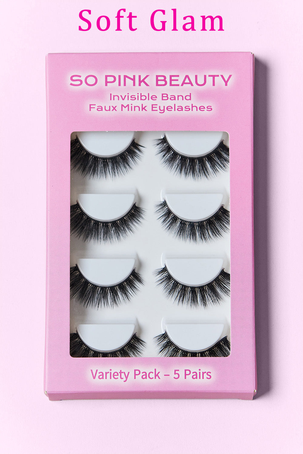 SO PINK BEAUTY Mink Eyelashes 5 Pairs - Luxe Lashes