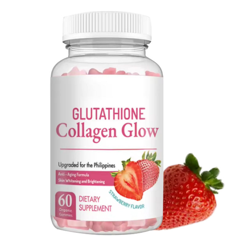 Glutathione Collagen Glow Anti-aging Skin Whitening Gummies