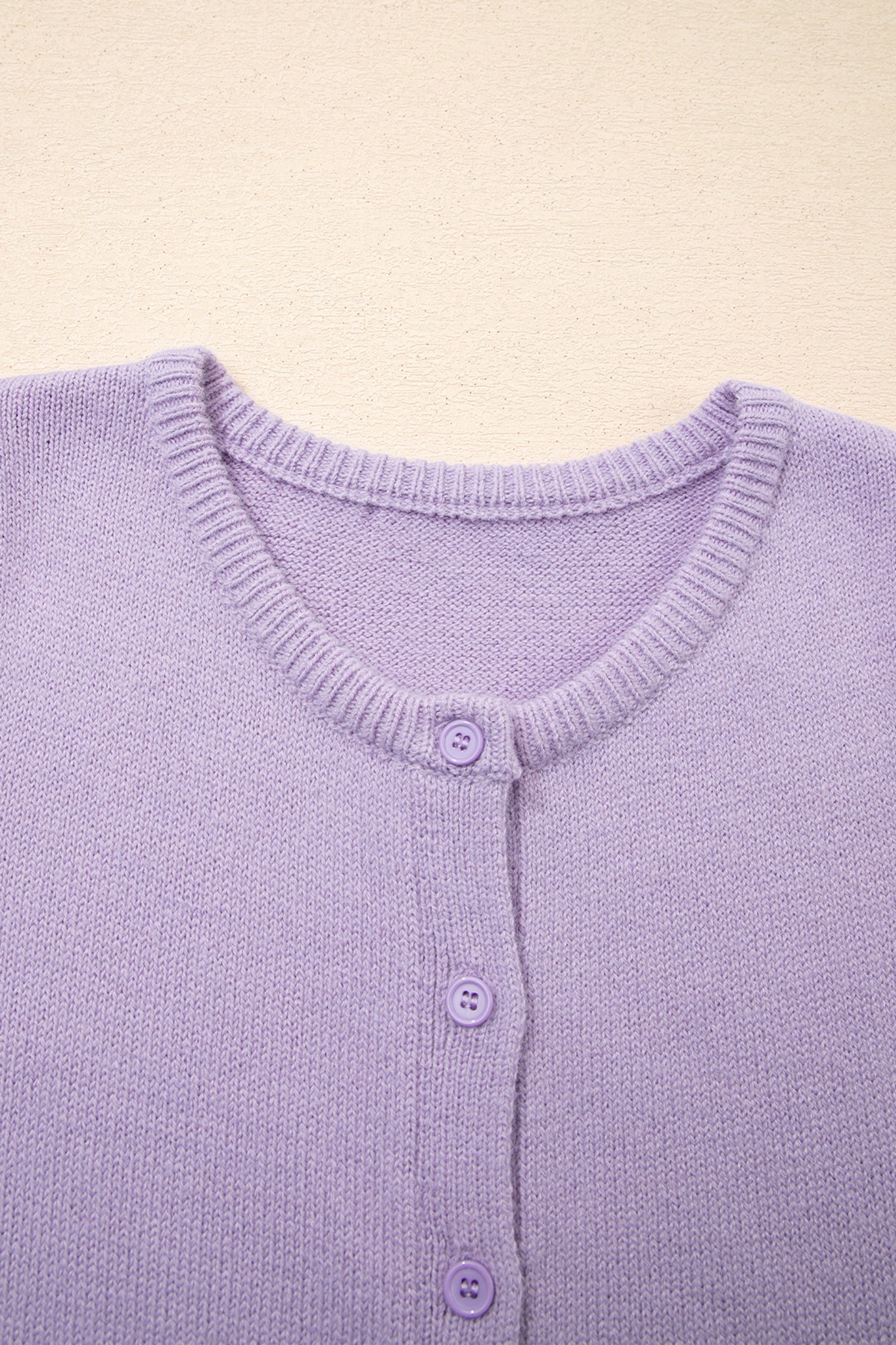 Petal Short Sleeve Soft Cardigan Sweater Tee