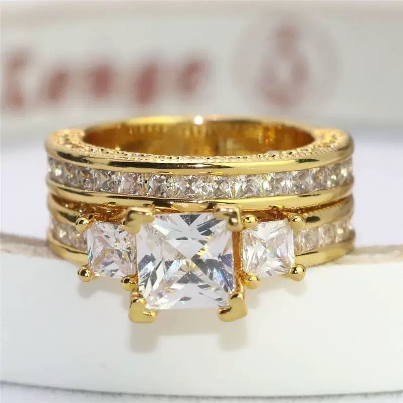 Cross-Border Supply Influencer Live Hot-Selling Diamond Rings European And American Popular Women's Couple Rings Wholesale From Manufacturers