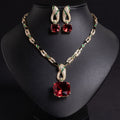 Cross-Border Fashion Geometric Design Jewelry Set Light Luxury Personality Versatile High-End Simple Snake Necklace Jewelry For Women