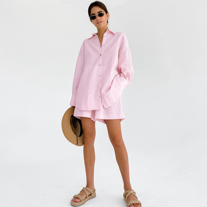 2023 Summer Women's Loose Fashion Pajama Set (2 Pieces)