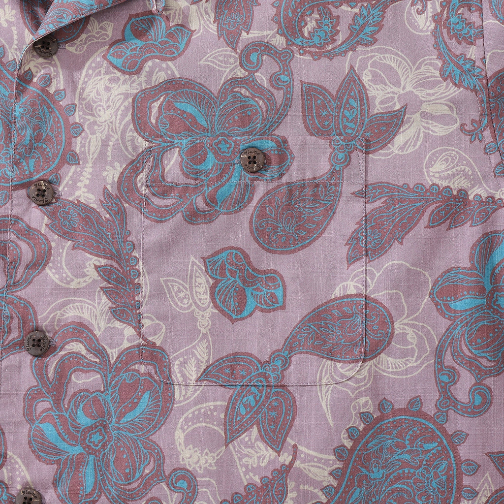1920s Vintage Eastern Journey Hawaiian Shirt Cotton Camp Collar