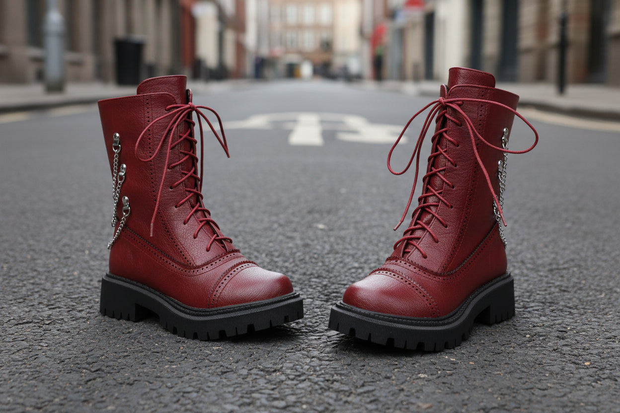 Women’s Chunky Heel Mid-Calf Dr. Style Boots – Large Size Fall & Winter Boot