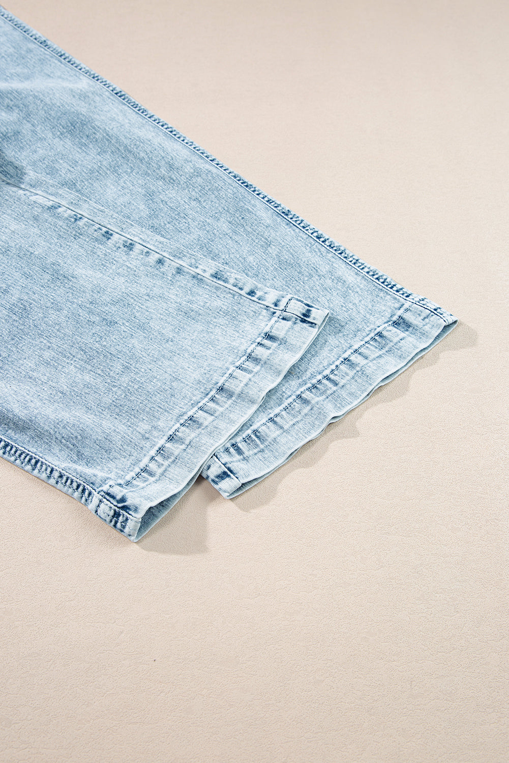 Yamileth Mineral Wash Loose Straight Leg Pants with Drawstring