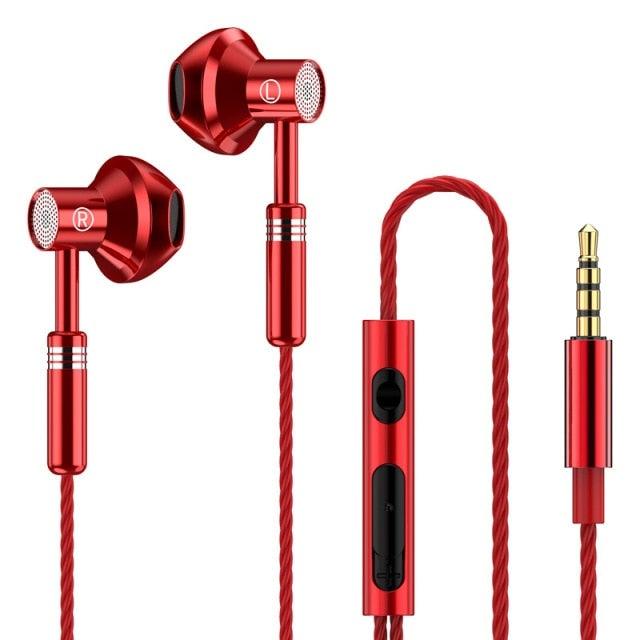 EARDECO 9D Stereo Wired Earphones with Mic and Volume Control