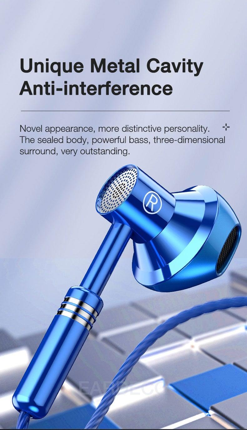 EARDECO 9D Stereo Wired Earphones with Mic and Volume Control