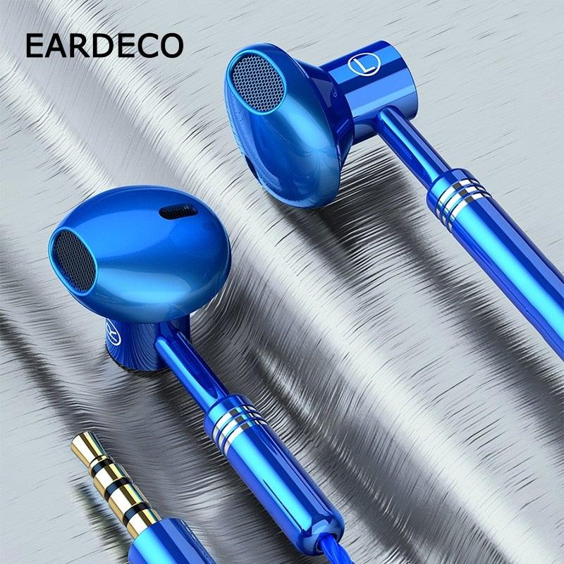 EARDECO 9D Stereo Wired Earphones with Mic and Volume Control