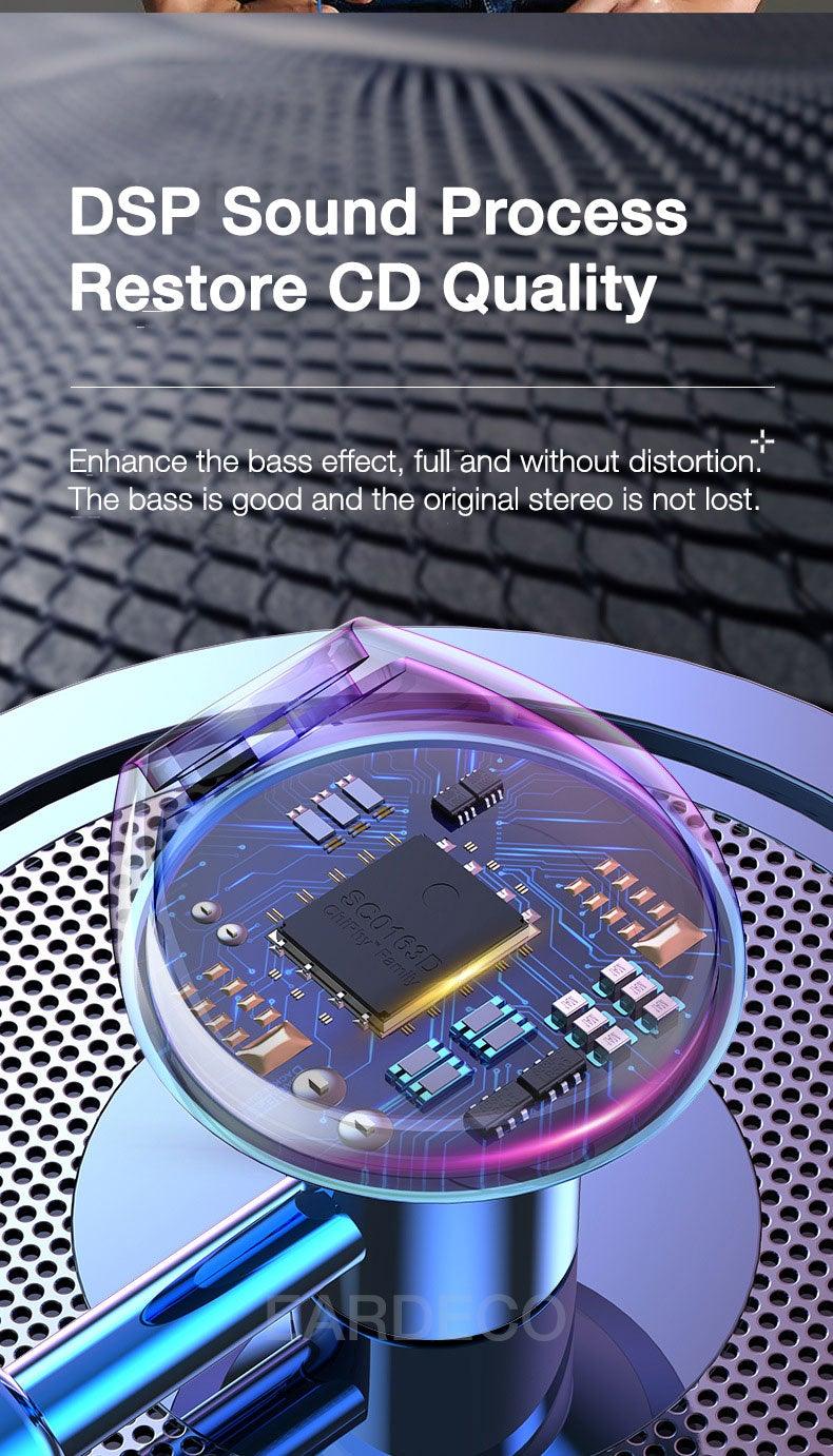 EARDECO 9D Stereo Wired Earphones with Mic and Volume Control