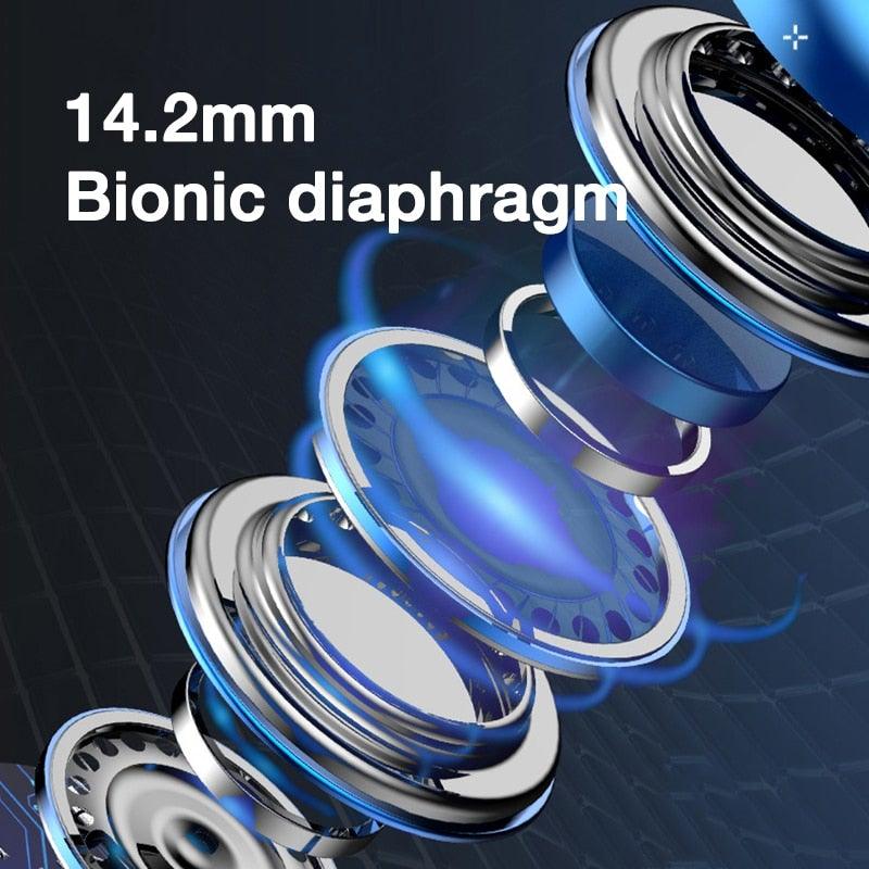 EARDECO 9D Stereo Wired Earphones with Mic and Volume Control