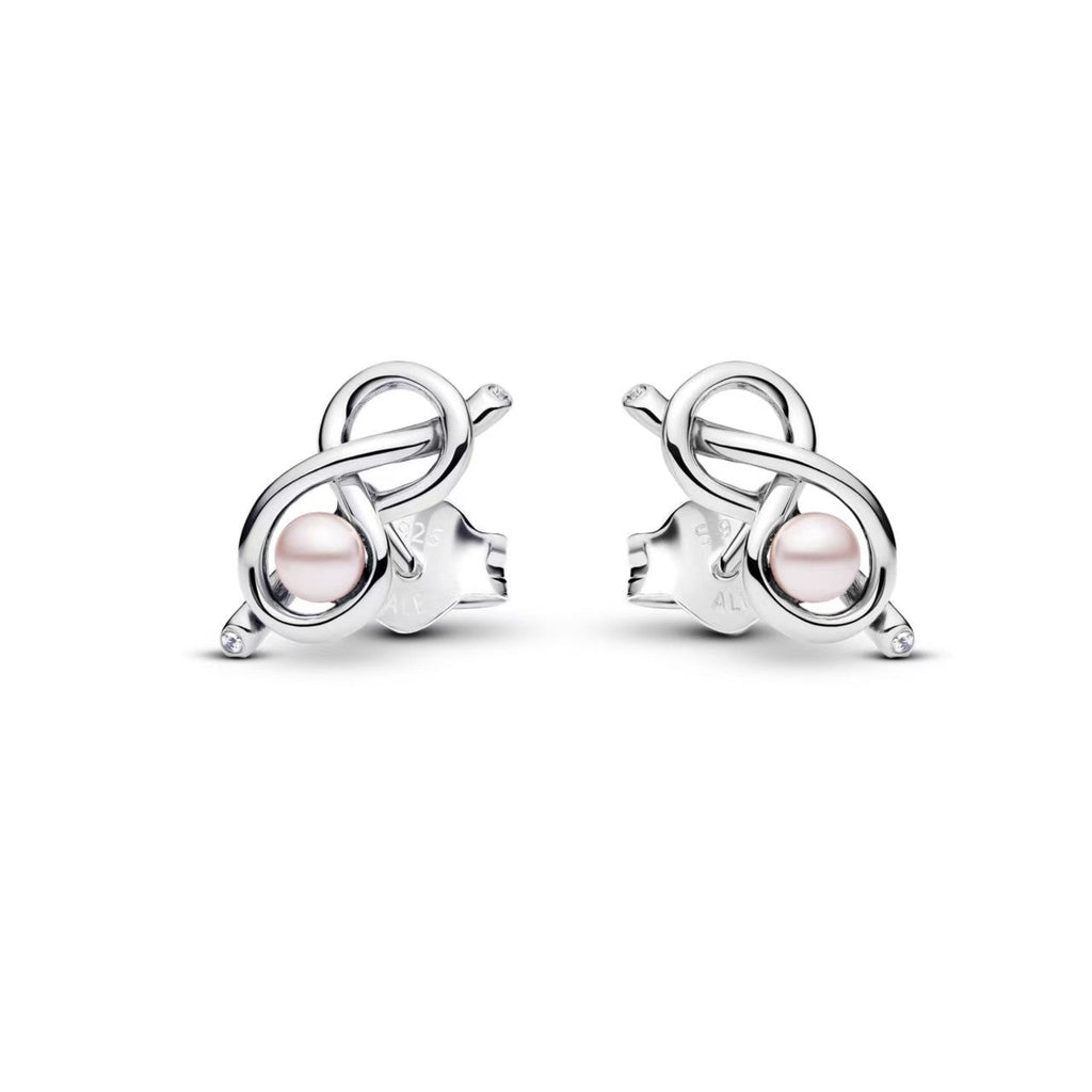 Fashionable And Versatile White Copper-Plated 925 Silver Earrings