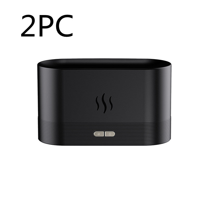 Modern LED Flame Aroma Diffuser & Ultrasonic Mist Humidifier