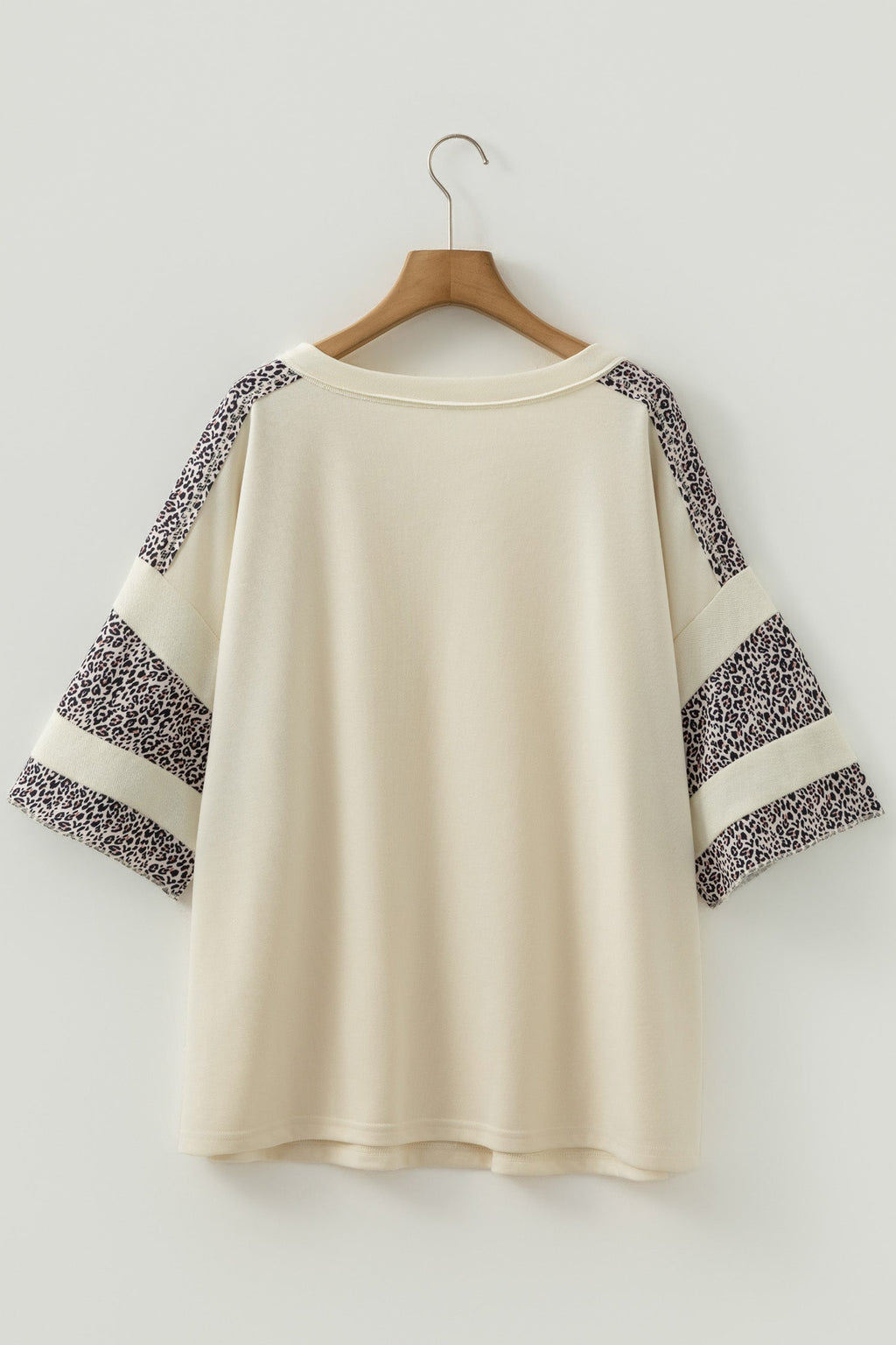 Mariana Patchwork Half Sleeve V-Neck Knit Top